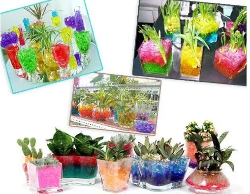 1200 пакетов/лот 3 г/пакет волшебное растение кристаллическая почва воды Бусины