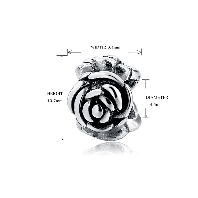 Подлинные Подвески pandora, серебро 925,, Простое розовое сердце, коллекционные бусины, антикварная бусина, подвеска, ювелирное изделие, подарок