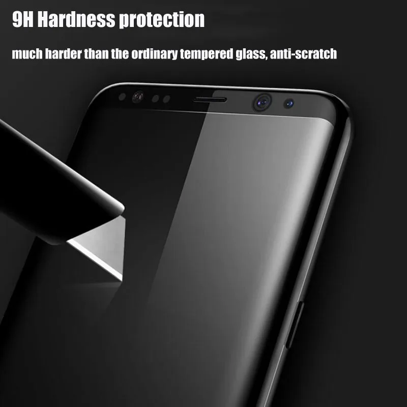 6D изогнутое полное покрытие 9H защита из закаленного стекла для samsung Galaxy Note8 S6 7 Edge S8 9Plus Защитные чехлы для телефонов пленка