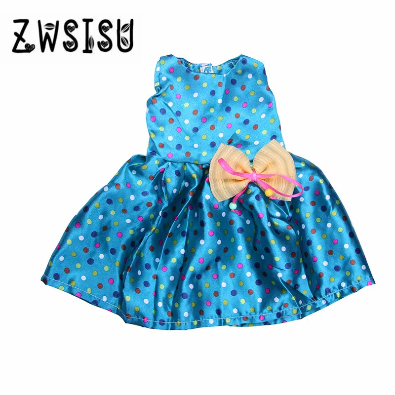 Лучший милый подарок много новых милых платьев с бантом для американской куклы