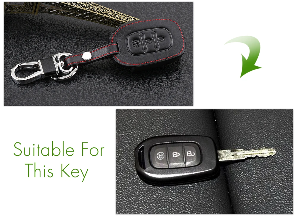 Автомобильные аксессуары кожаный чехол брелок с 3 кнопками и дистанционным