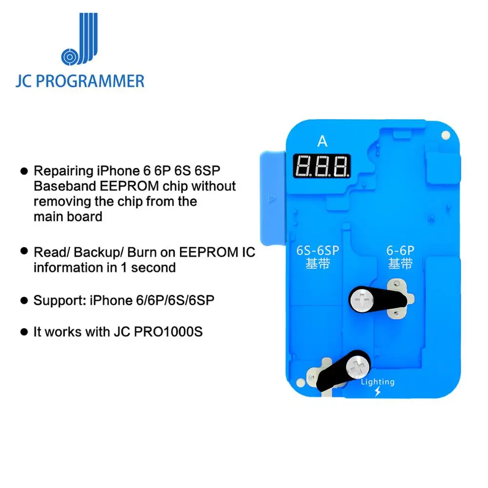 JC PRO1000S для IPhone 6/6 S/6 S/6SP/7/7 P/8/8 P Baseband IC Chip программатор Материнская плата чипы
