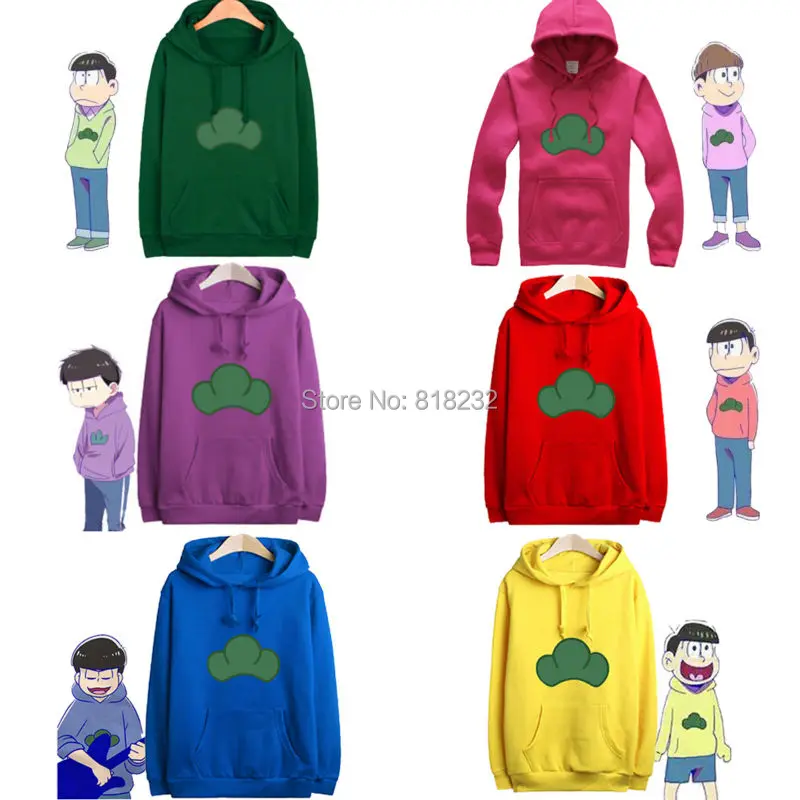 Osomatsu san Matsuno Ichimatsu толстовка с капюшоном свитер пальто Верхняя одежда Аниме