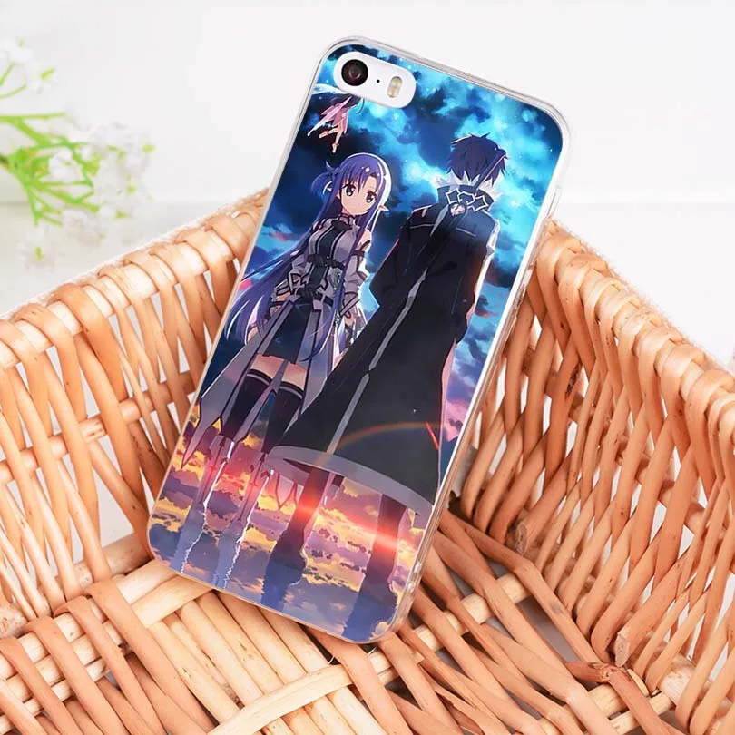 MaiYaCa Sword Art Online SAO Anime Manga Новое поступление Ультратонкий чехол для телефона iPhone 8 7 6