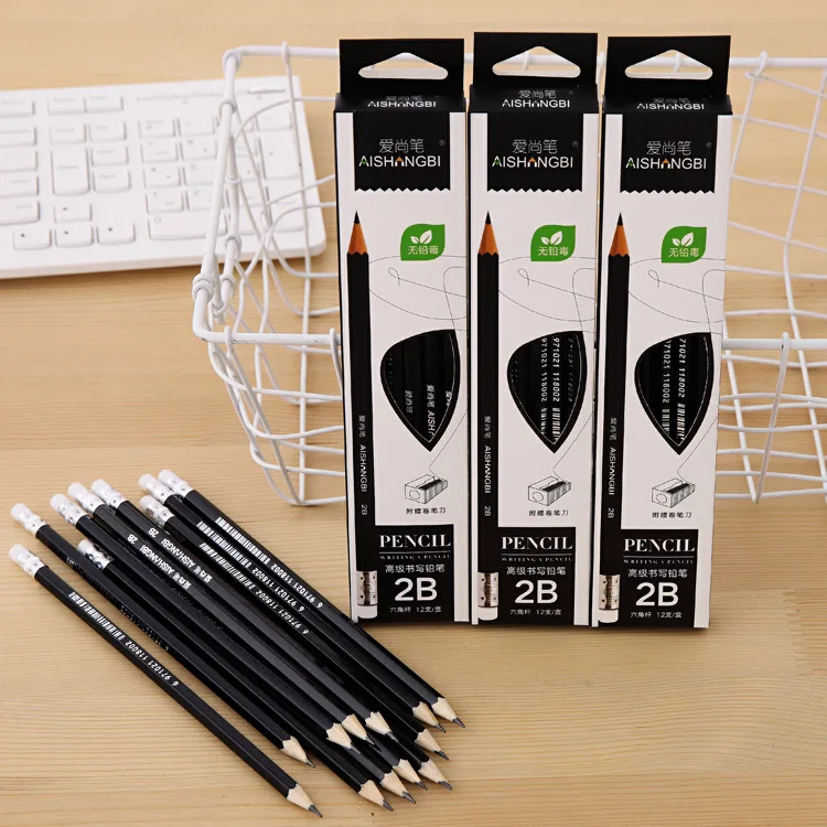 2B Pencil High quality Stationery Students writing Drawing Pencils Art Painting Office School Supplies Escolar Papelaria | Канцтовары