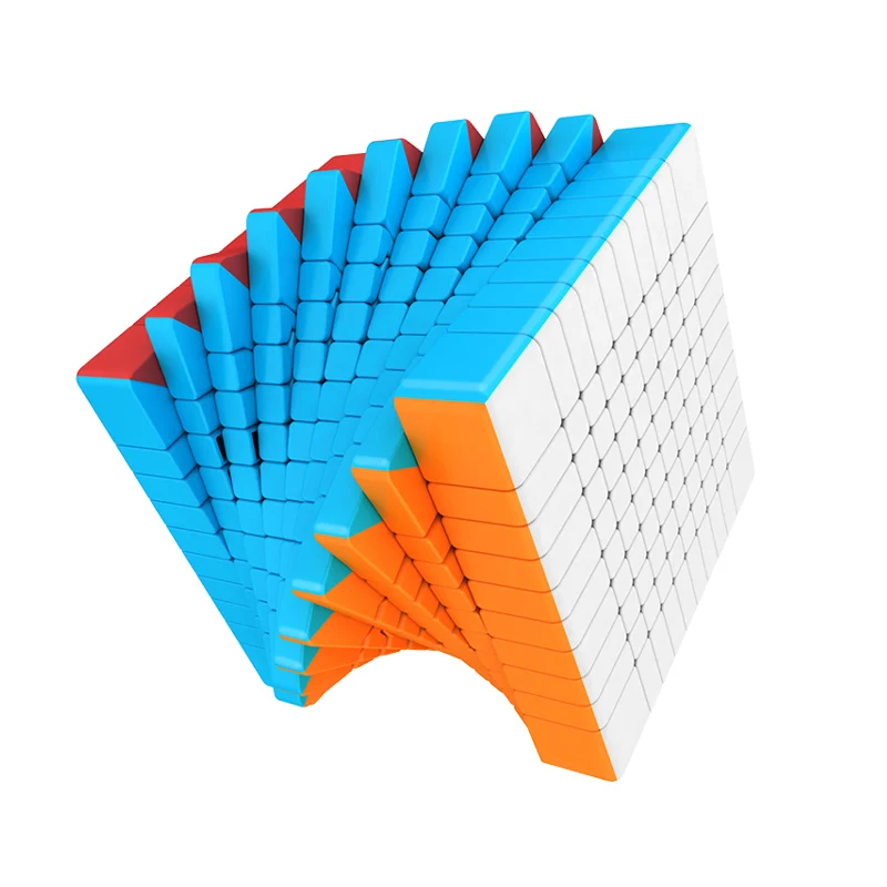 Multicolor MOYU MeiLong 10x10x10 необычный кубик игрушка-пазл Профессиональный турник 84 мм кубики образование антистрессовые игрушки для детей - Цвет: Multicolor