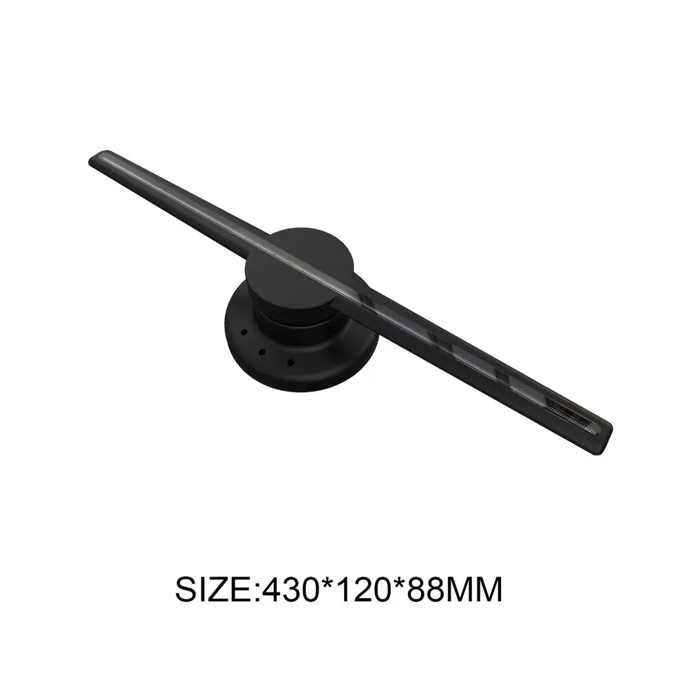 AC 100-240V 3D Голограмма AD светодиодный вентилятор 320 светодиодный шлем-проектор голограмм световой рекламный дисплей светодиодный вентилятор рекламный свет