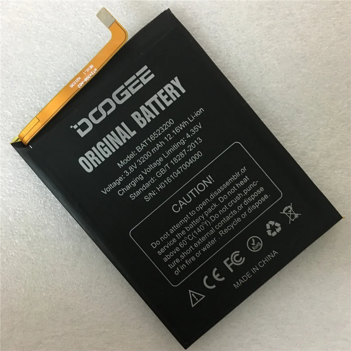 Новая Оригинальная батарея BAT16523200 MTK6750 запасная 3200 мАч для DOOGEE Y6 Y6C Piano