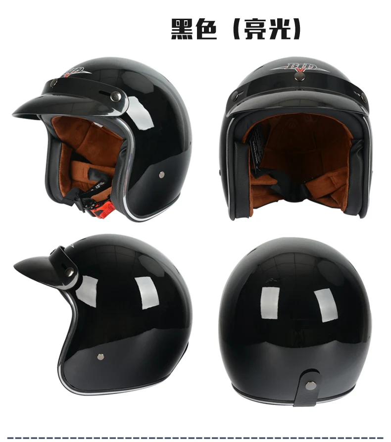 Moto rcycle шлем jet винтажный шлем с открытым лицом Ретро 3/4 полушлем casco moto capacete moto ciclismo