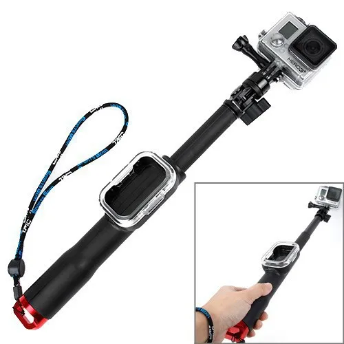 Gopro Monopod WIFI Remote Control Pole 35cm 98cm Self Selfie Stick Tripod Mount Telescopic Rod with Screw For Go Pro Hreo3 3+ 4|rod titanium|rod