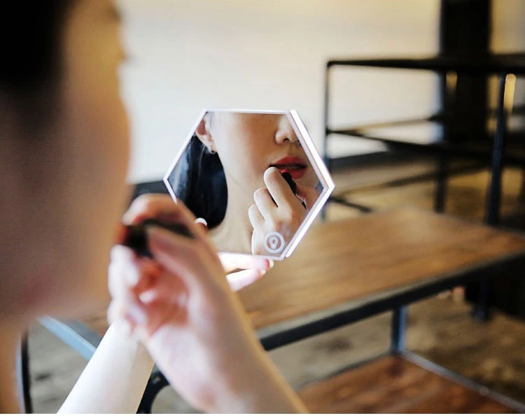 Новинка 2017 светодиодный зеркальный цифровой будильник ночсветильник термометр