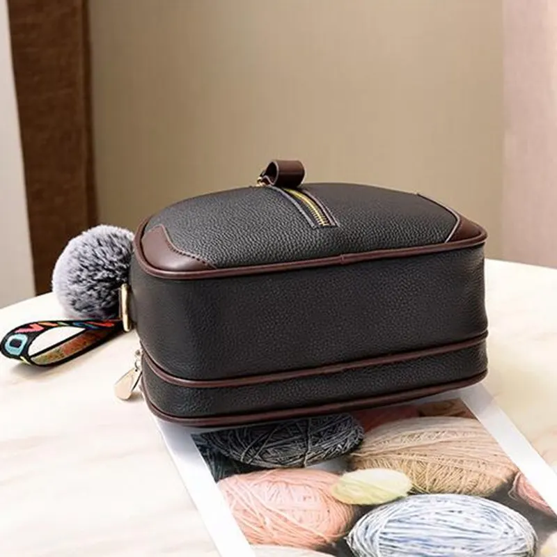 2020 маленькая квадратная сумка жемчужный меховой шар женская модная мини через