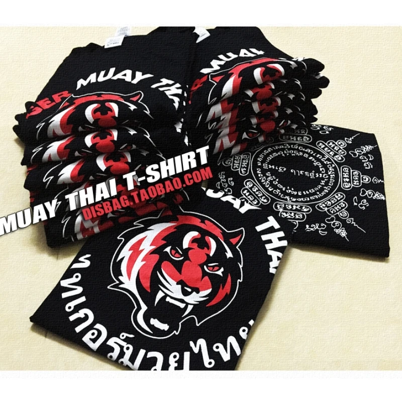 SOTF Tiger muay thai футболки с боксом mma Джерси Муай Тай рубашка боксерская короткая