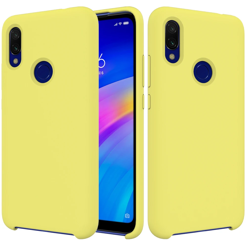 Чехол для Xiao mi Red mi 6A 6 Note 7 Pro 5 Plus для Xiaomi mi 9 SE A2 8 Lite 6 6X mi x 2 2S Max 3 Plus мягкий жидкий силиконовый чехол-накладка - Цвет: Цвет: желтый