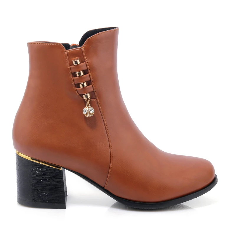 TASSLYNN/2019 г. женские зимние ботинки короткие плюшевые осенние удобные ботильоны на