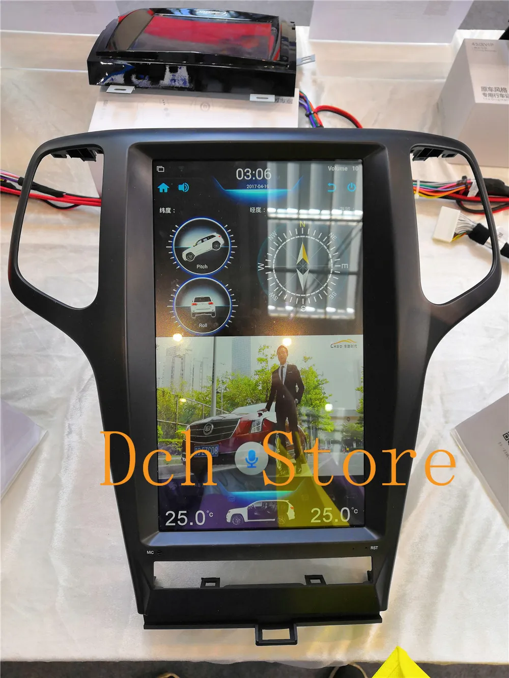 13 3 дюймов вертикальный Tesla стиль автомобильный dvd плеер на основе Android gps для jeep Grand