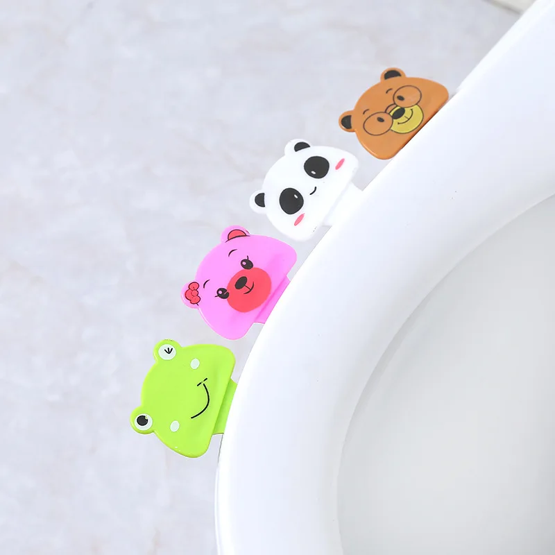 DINIWELL Cartoon Portable Avoid Touching Toilet Seat Handle Sticker Bathroom Lid Cover Lift Durable Supply | Дом и сад