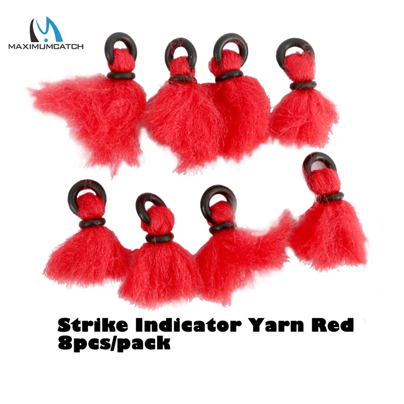 Yarn Indicator Red Maximumcatch самоклеящаяся поплавковая пена/пластиковая палка на/слеза падения/поплавок/трубка индикатор удара аксессуары для рыбалки нахлыстом - Цвет: Yarn Indicator Red