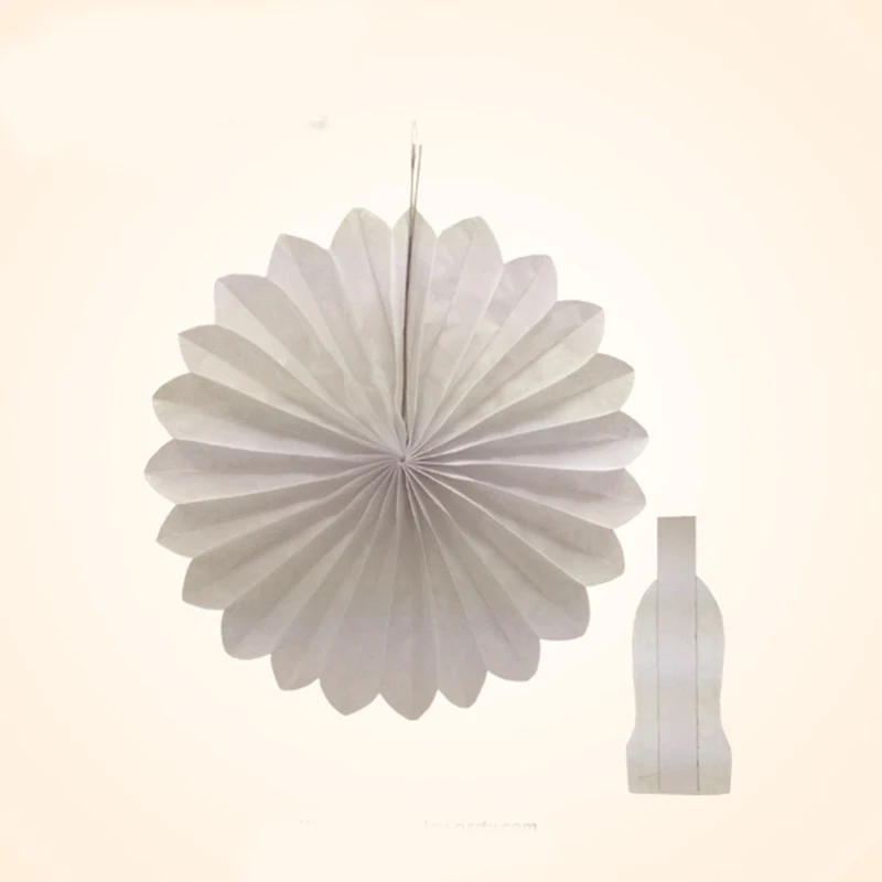 10 шт./лот белая сотовая бумага веер цветок Свадебная детская чайвечерние