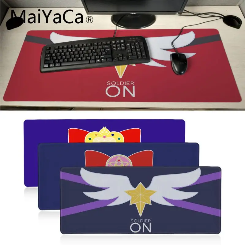 Maiyaca Sailor Moon soldier, резиновый коврик для мыши, настольная клавиатура, Аниме Коврик для мыши 700x300 мм, геймерский большой Офисный Компьютерный стол, коврик