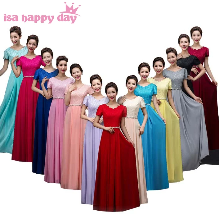 Классическое длинное шифоновое платье скромные полуофициальные платья для