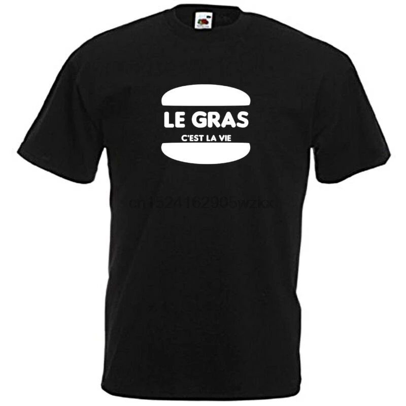 Футболка Geek humor Burger frates Le gras c'est la vie|Мужские футболки| |