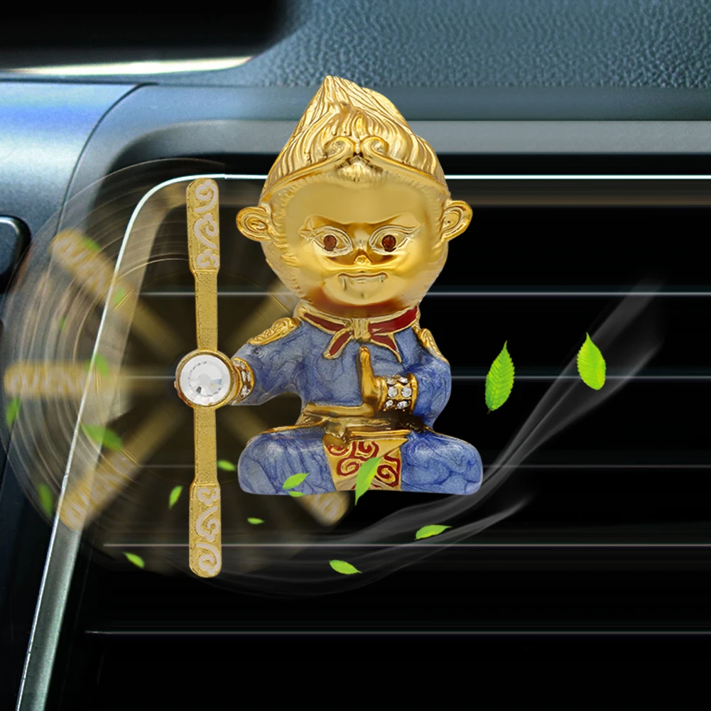 Новинка, автомобильный освежитель воздуха от солнца Wukong в форме обезьяны, автомобильный держатель с зажимом, духи из цинкового сплава, аксессуары для интерьера