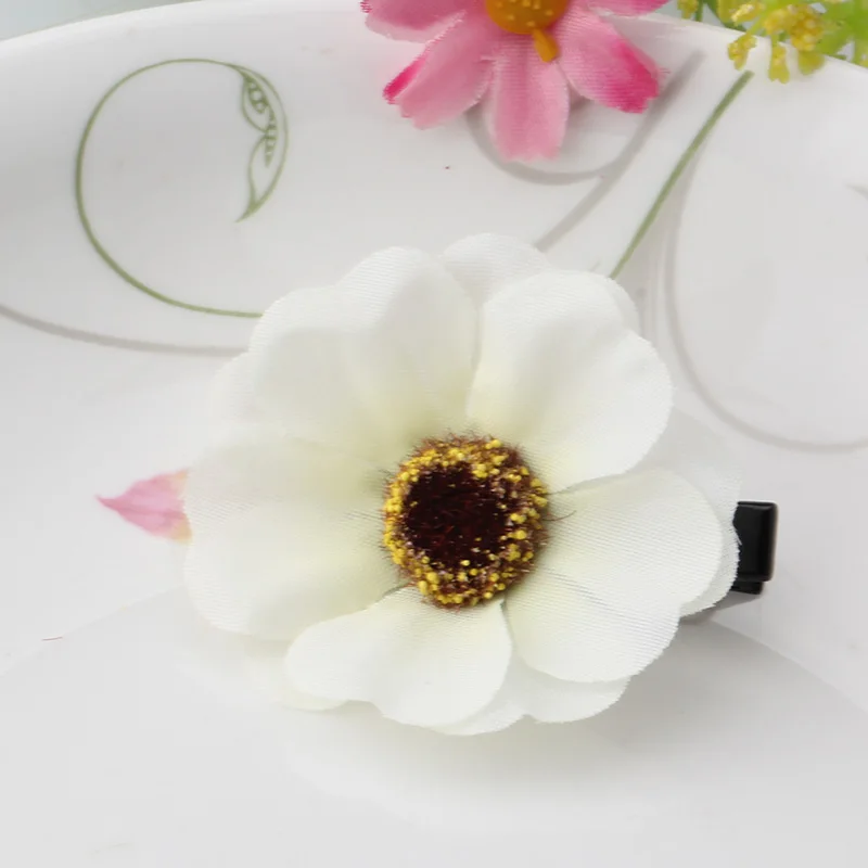 QC мизм Новая мода пластик цветок шпильки для волос клип девочек Дети милые Hairgrip