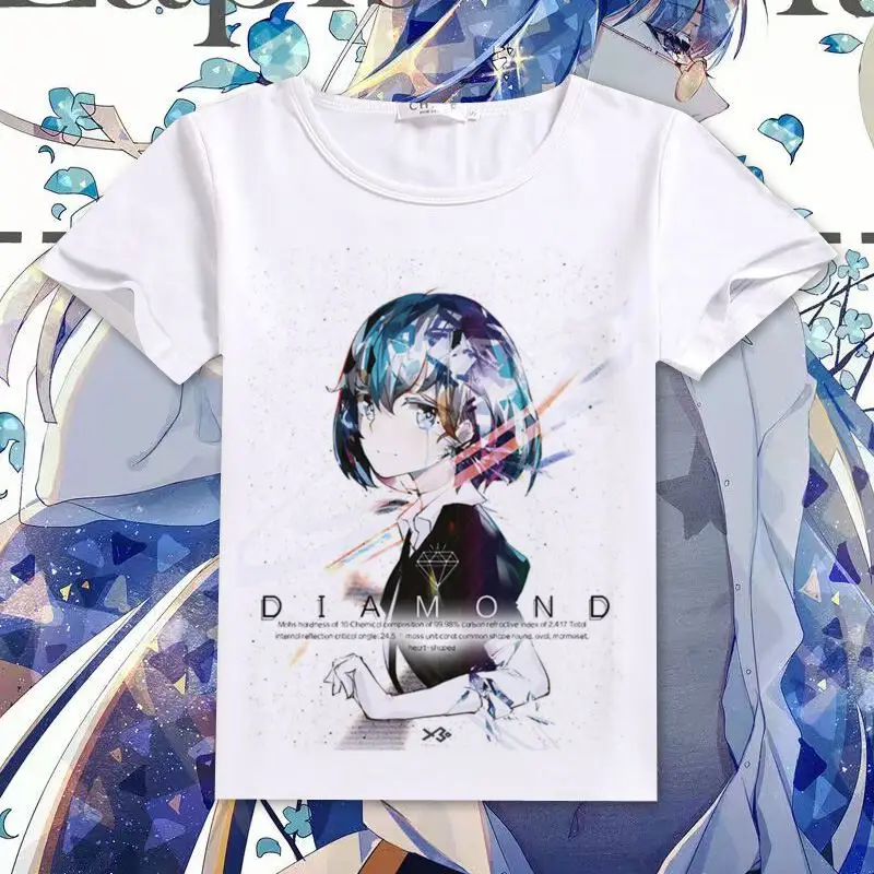 2018 футболки для косплея Houseki no Kuni мужские топы с коротким рукавом фосфопилллитные