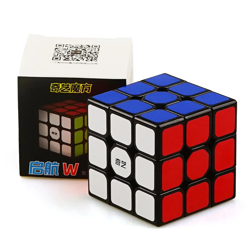 Кубик Рубика Qiyi Профессиональный 3x3x3 наклейка скоростной скручивающийся пазл