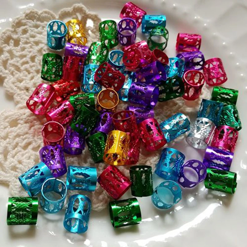 

8*9MM 500Pcs Colorful Metal Spacer Beads Jewelry Findings Accessories