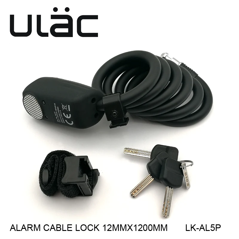 ULAC AL5P велосипедный замок стальная цепь электронный сигнализации MTB