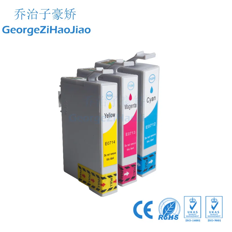 0711XL 3 X CMY совместимый чернильный картридж для принтера EPSON STYLUS D78 D92 DX4000 S20