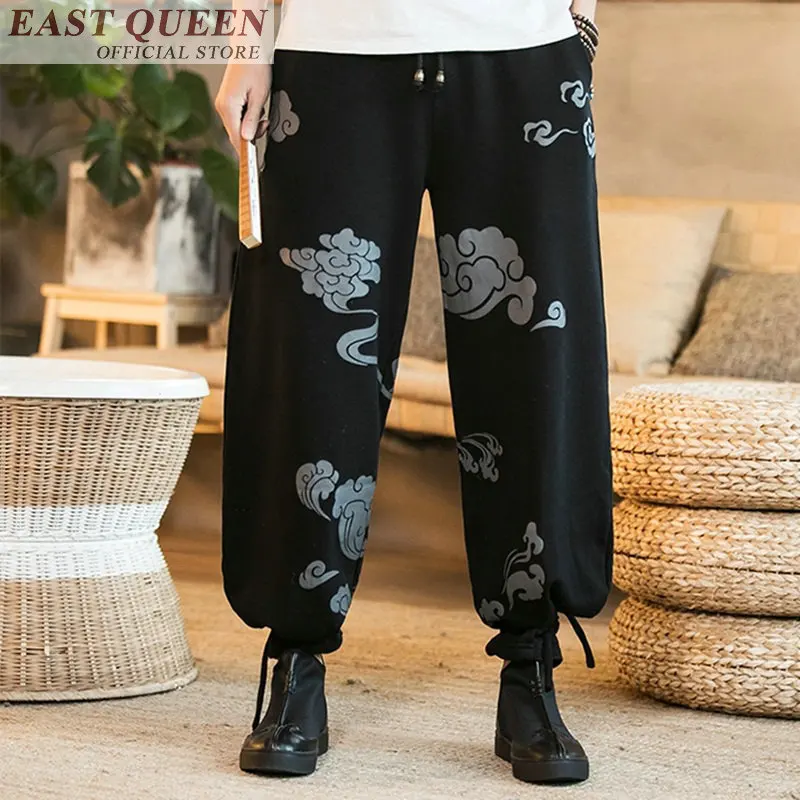 

Traditional chinese clothing for men casual pants trousers chinese market online men pants hot sale casual trousers FF396 A