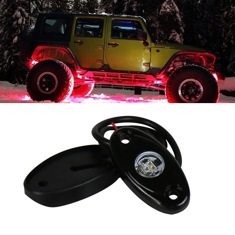 Одноцветные светильники Rock Lights Atv Suv для внедорожников грузовиков лодок