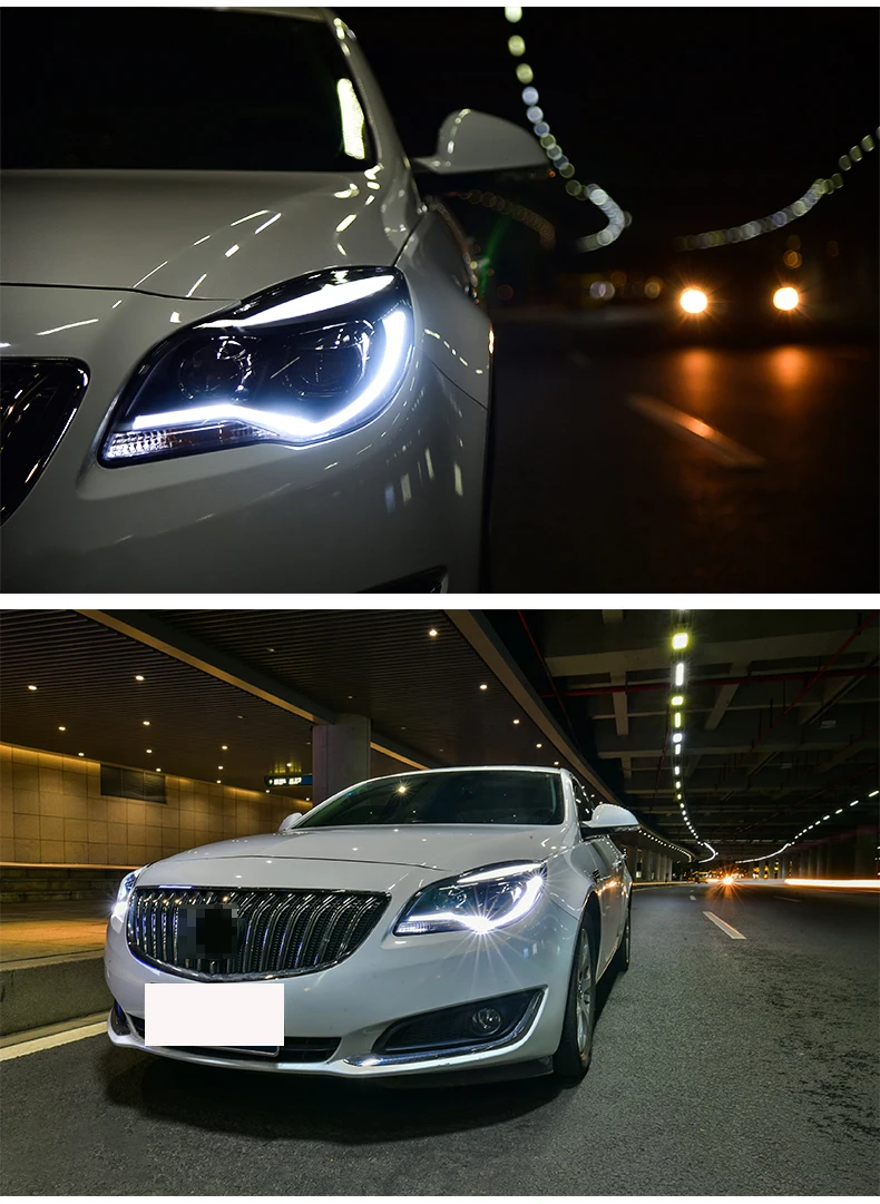 Автомобильный Стильный чехол на голову для Buick Verano/Regal Opel Insignia светодиодный фонарь DRL двойной луч биксеноновый проектор