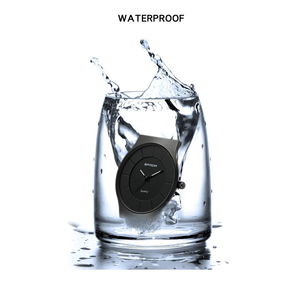 Часы наручные SANDA Мужские кварцевые роскошные Брендовые повседневные японские