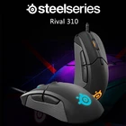 Бесплатная доставка SteelSeries Rival 310 RGB FPS USB оптическая игровая проводная мышь с 12000 ИПЦ сдвоенные кнопки для CS LOL CF