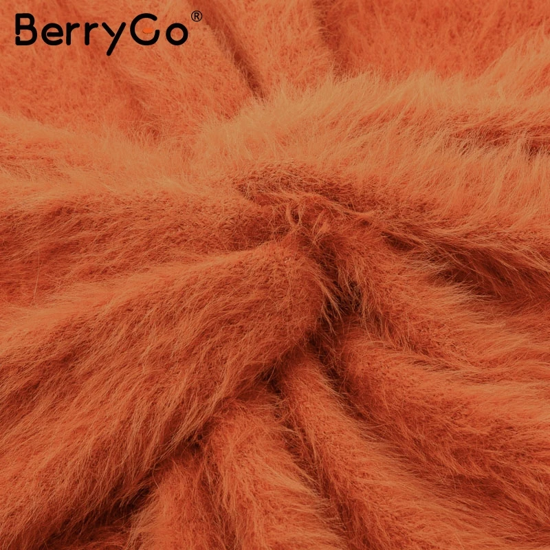 BerryGo сексуальные короткие пуловеры с открытыми плечами длинным рукавом вечерние