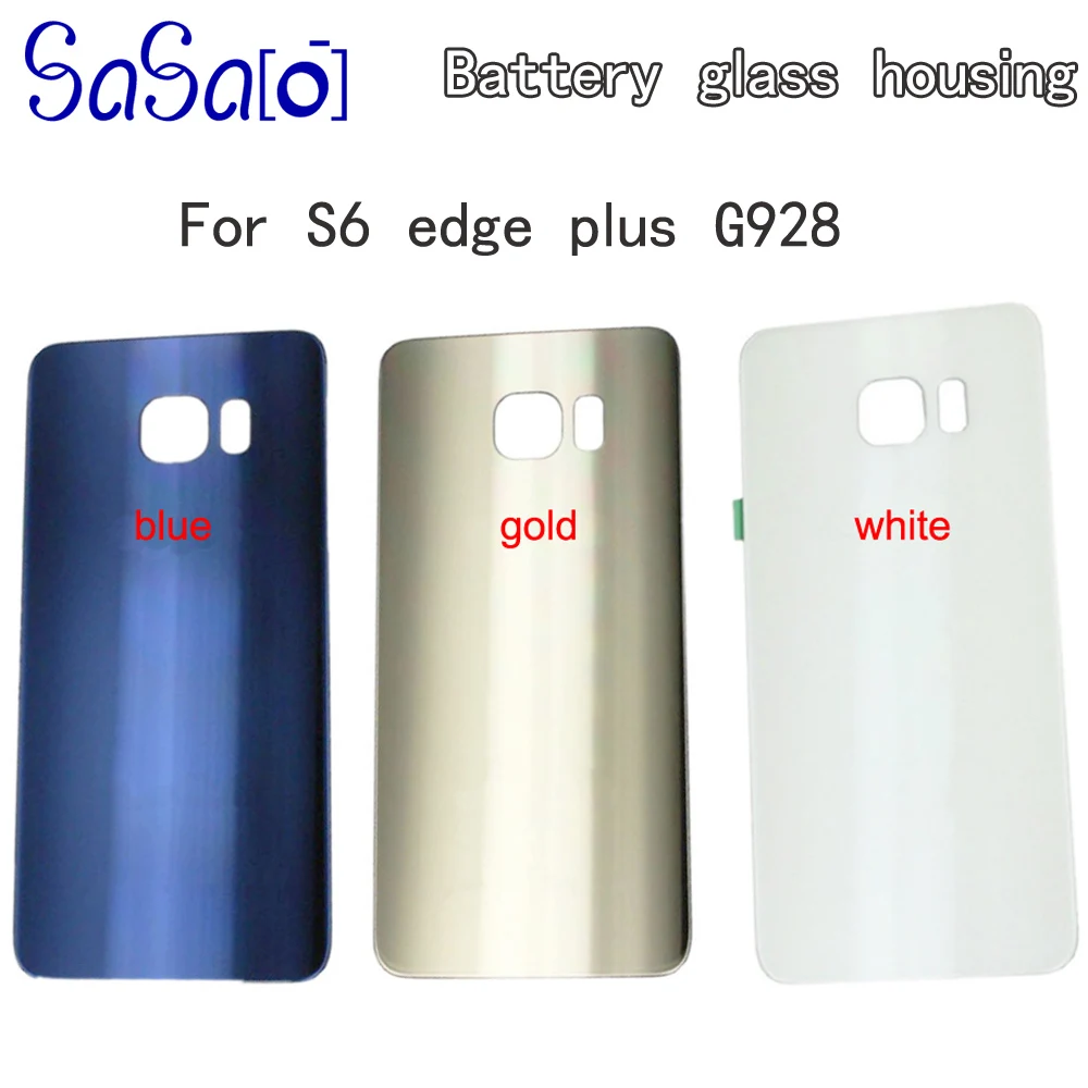 Задняя стеклянная крышка для samsung Galaxy S6 edge plus G928 Сменный Чехол на батарейку с наклейкой+ IMEI части 50 шт