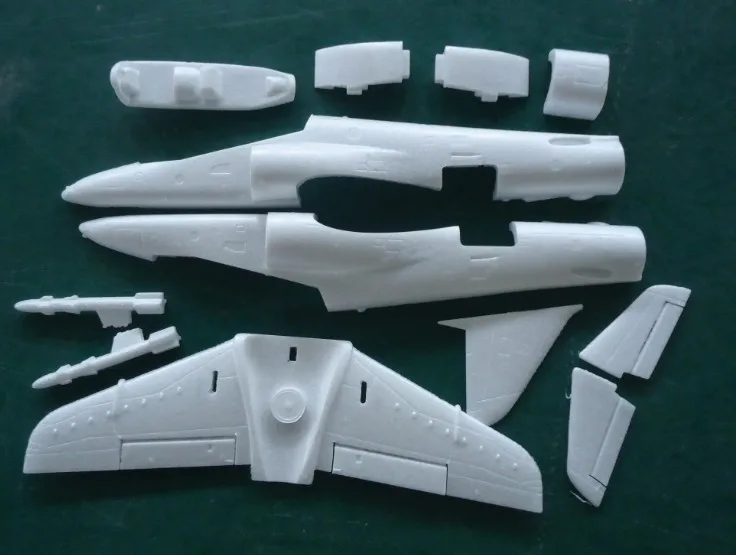 only white foam part 35 мм Micro RC Jet T45 белый комплект - Цвет: only white foam part