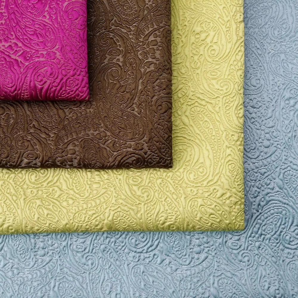 Винтажное кресло с маленькой обивкой Пейсли дизайнерское из жаккардовой ткани