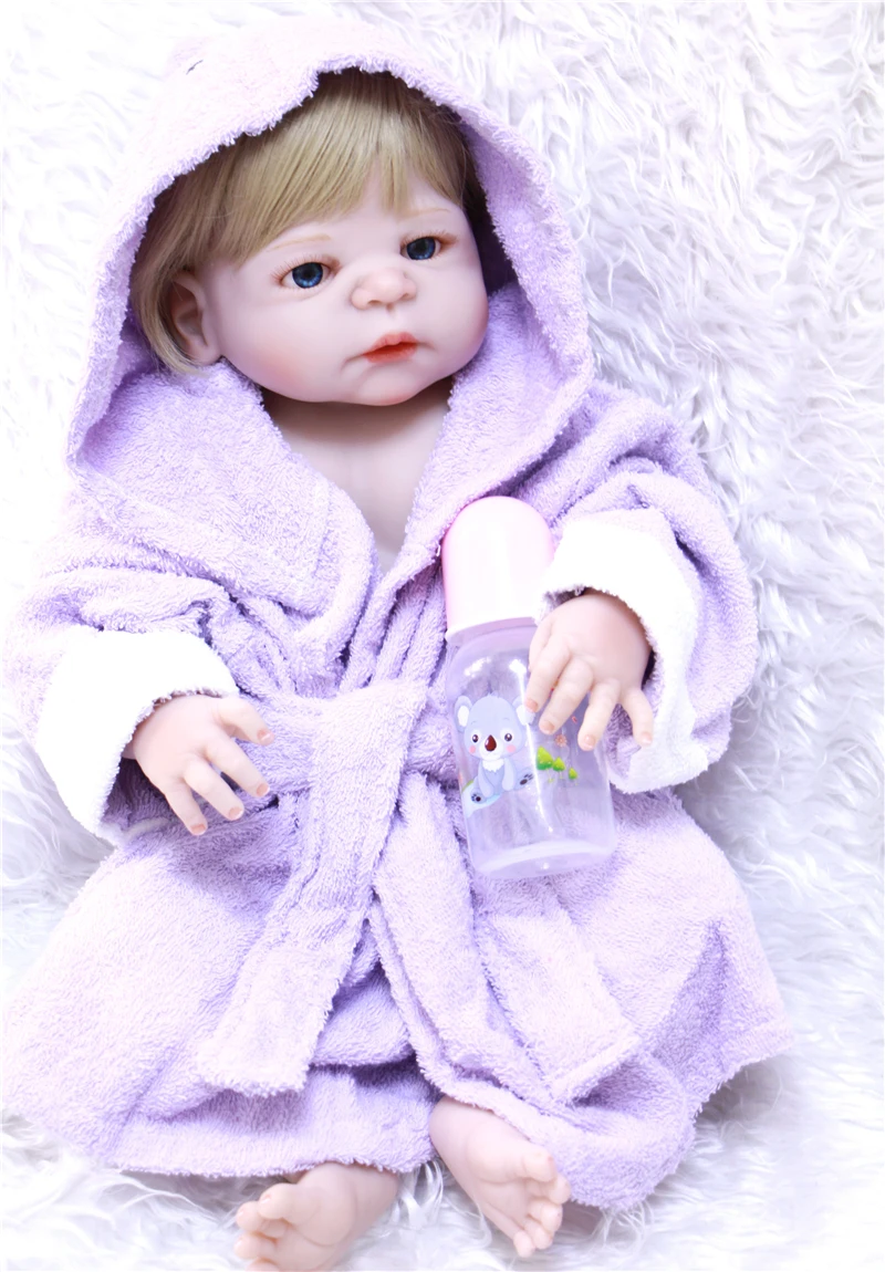 22 &quot55 см полная силиконовая кукла Reborn Baby Doll игрушка коллекционные куклы