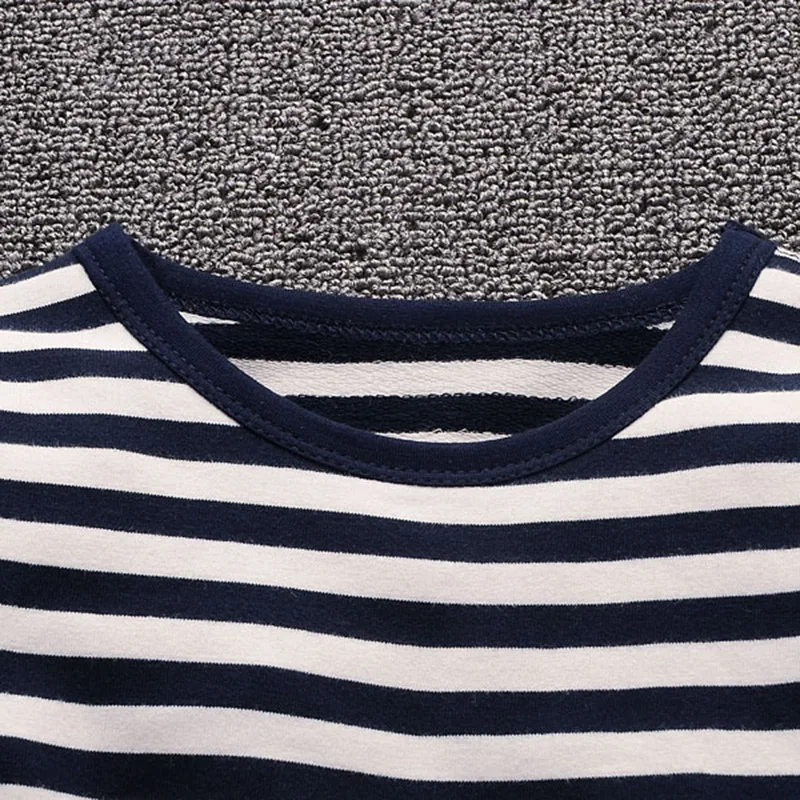 BibiCola spring autumn children boys clothing sets kids striped tops+overalls pants clothes suit for baby tracksuit outfits |