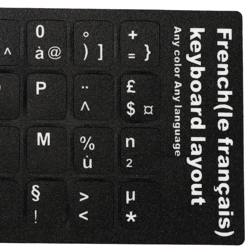 Русская французская Арабская английская стандартная клавиатура наклейки буквы