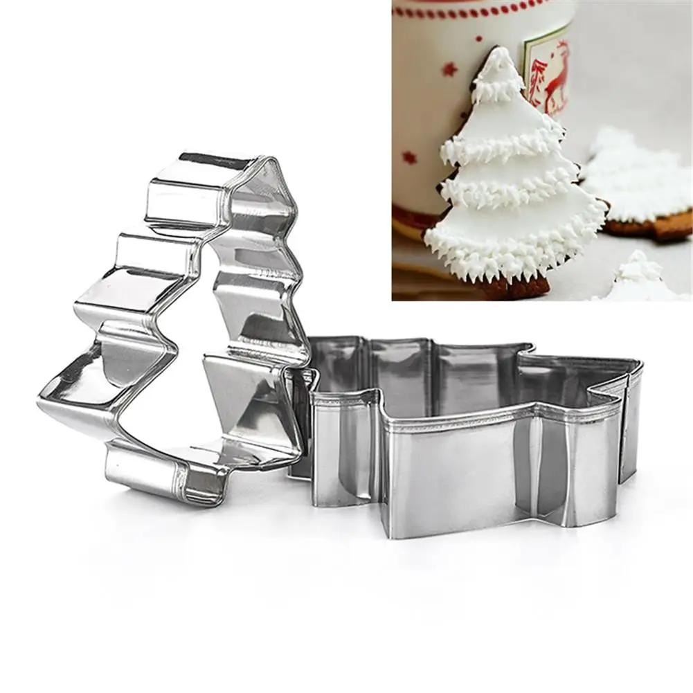 Форма для выпечки рождественской елки 3 шт. форма печенья из нержавеющей стали