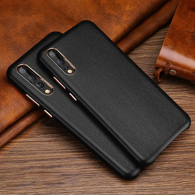 BFOLLOW, кожаный чехол из овчины для huawei P20/P20 pro, роскошная задняя крышка, Винтажный чехол в деловом стиле, черный, красный