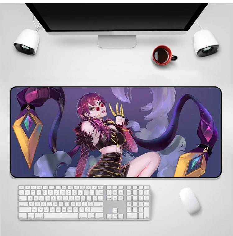 YIMAOC League of legends коврик для мыши 30x80 см компьютерный коврик для мыши Противоскользящий коврик для игровой мыши из натурального каучука