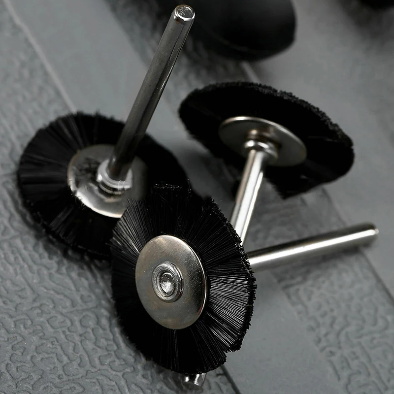5 шт. плоская нейлоновая щетина колеса проволоки кисти в основном используются