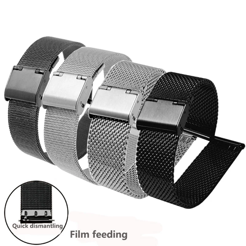 

Fit Amazfit Stratos Smart Watch 2/2s Milanese watch strap 20mm 22mm mesh belt casual style bracelet men's wristband